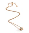 Marli New York Rose Gold, Diamond And Turquoise Life Necklace In Rose Gold