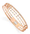 Marli New York Small Rose Gold And Diamond Avenues Bangle In Rose Gold