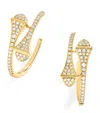 Marli New York Small Yellow Gold And Diamond Cleo Hoop Earrings In Gold