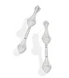 Marli New York White Gold And Diamond Cleo Drop Earrings In White