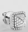 Marli New York White Gold And Diamond Cleo Pyramid Earrings In White