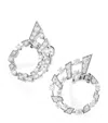 Marli New York White Gold And Diamond Fifth Avenue Earrings In White
