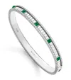 Marli New York White Gold, Diamond And Agate Life Bangle In White