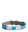 Marli New York White Gold, Diamond And Nappa Leather Unii Bracelet In White