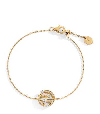 Marli New York Yellow Gold And Diamond Avenues Bracelet