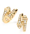 Marli New York Yellow Gold And Diamond Cleo Huggie Earrings In Gold