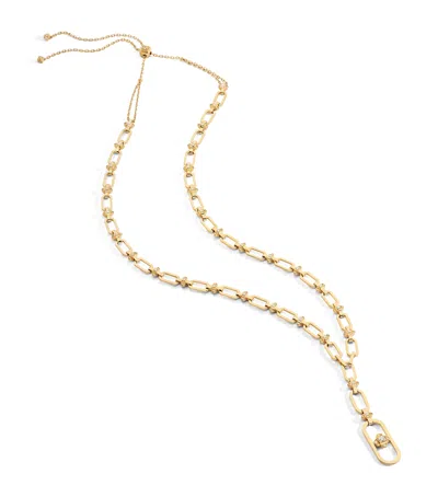 Marli New York Yellow Gold And Diamond Long Tip-top Necklace