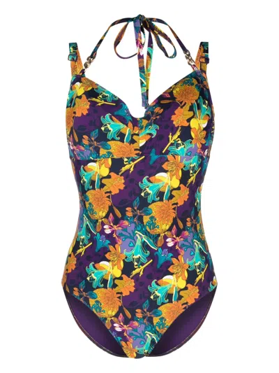 Marlies Dekkers Acapulco Plunge Balcony Swimsuit In 紫色
