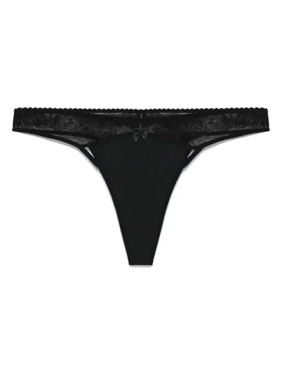 Marlies Dekkers Bow-detail Thong In Black