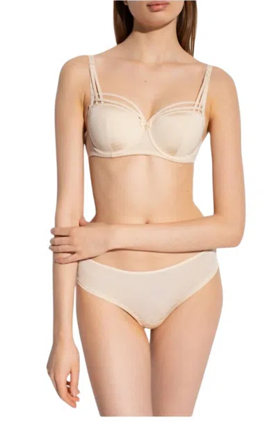 Marlies Dekkers Animal Patterned Sahara Bra With Cut Out Detail In Beige