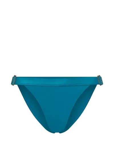 Marlies Dekkers Buckle-detail Bikini Bottoms In Blue