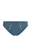 Marlies Dekkers Button-detail Bikini Bottom In Blue