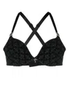 Marlies Dekkers Calliope Devoré-effect Push-up Bra In Black