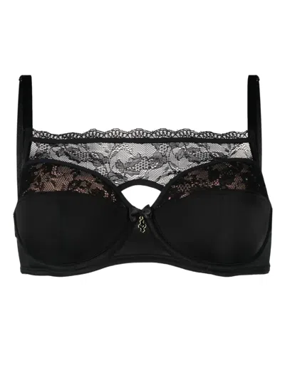 Marlies Dekkers Carita Lace-panel Balconette Bra In Black