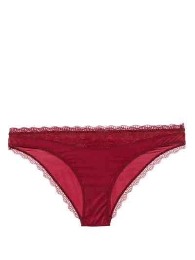 Marlies Dekkers Carita Lace-panel Briefs In Red