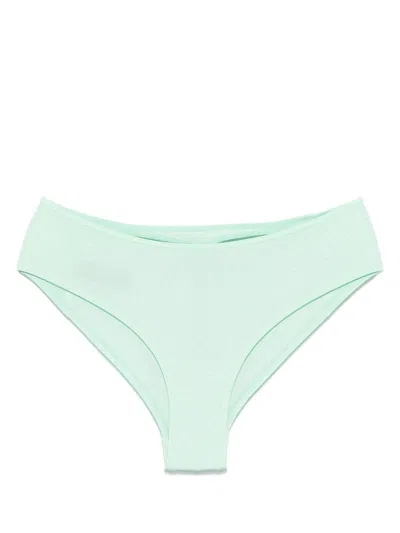 Marlies Dekkers Lucky Clover Patterned-jacquard Mesh Thong In Green