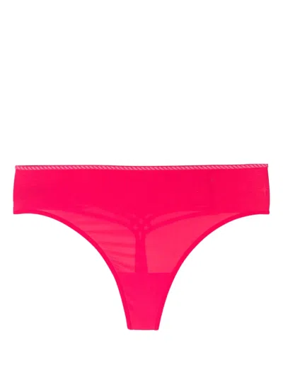 Marlies Dekkers Dame De Paris Lattice-strap Thong In Pink