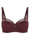 Marlies Dekkers Dame De Paris Padded Balcony Bra In Burgundy