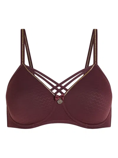Marlies Dekkers Dame De Paris Padded Criss-cross Bra In Red