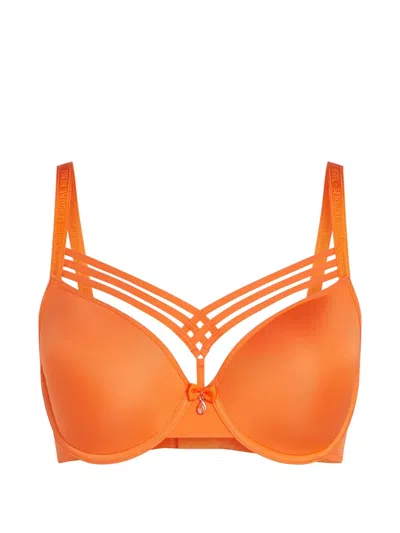 Marlies Dekkers Dame De Paris Padded Push-up Bra In Orange
