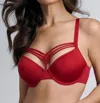 MARLIES DEKKERS DAME DE PARIS PLUNGE BRA IN RED