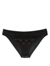 Marlies Dekkers Dolce Vita Mesh-detail Bikini Bottoms In Schwarz