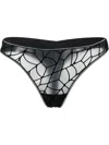 MARLIES DEKKERS EMBROIDERED SHEER THONG