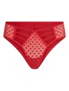 Marlies Dekkers Heart-print Brazilian Briefs In Red