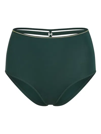 Marlies Dekkers High-waist Strap-detail Briefs In Green
