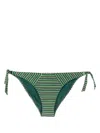 Marlies Dekkers Holi Vintage Striped Bikini Bottoms In Grün