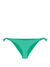 Shop Marlies Dekkers Jet Set Bikini Bottoms In Green