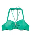 Marlies Dekkers Jet Set Bikini Top In Green