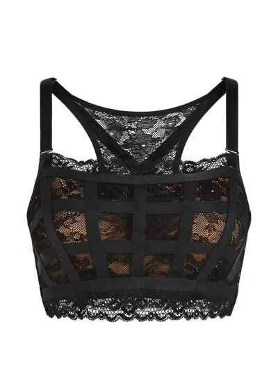 Marlies Dekkers Lace Padded Plunge Balcony Bra In Black