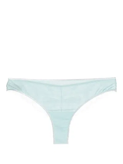 Marlies Dekkers Mariposa Butterfly Floral-lace Thong In Blue