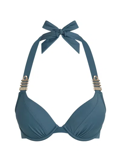 Marlies Dekkers Padded Bikini Top In Blue