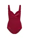 Marlies Dekkers 플런지 발코니 패딩 원피스 수영복 In Red
