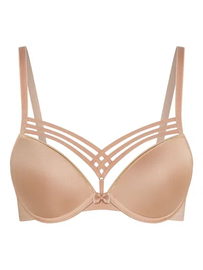 Marlies Dekkers Padded Push-up Multi-strap Bra In Neutral