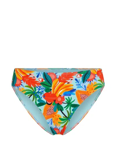 Marlies Dekkers Paradisa Floral Bikini Bottoms In Animal Print