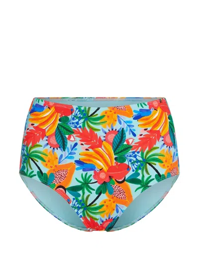 Marlies Dekkers Paradisa High-waist Bikini Bottoms In Multi