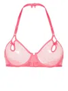 Marlies Dekkers Peekaboo Point D'esprit Plunge Bra In Pink