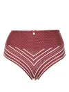 Marlies Dekkers Polaris High-waisted Briefs In Red