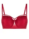 Marlies Dekkers Space Odyssey Balcony Bra In Red