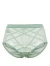 Marlies Dekkers The Illusionist High-waisted Briefs In Green