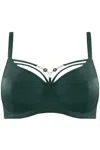 Marlies Dekkers Untameable Teuta Balcony Unpadded Bra In Forest Green In Green