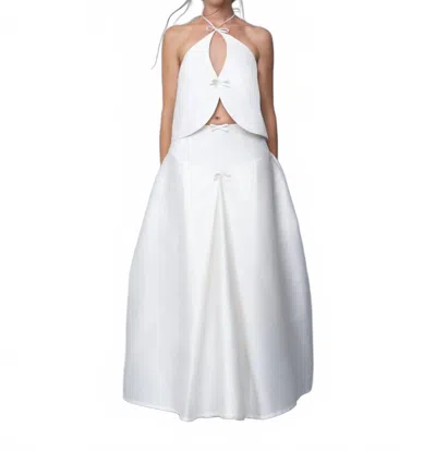 Marlies Grace Celeste Maxi Skirt In Ivory In White
