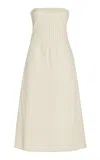 Marlies Grace Lou Cotton-blend Midi Dress In Off-white