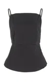 Marlies Grace Mer Cotton-blend Top In Black