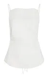 Marlies Grace Mer Cotton-blend Top In White