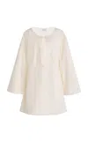 Marlies Grace Exclusive Ocean Cotton Mini Dress In White