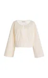 Marlies Grace Exclusive Ocean Cotton Top In Neutral